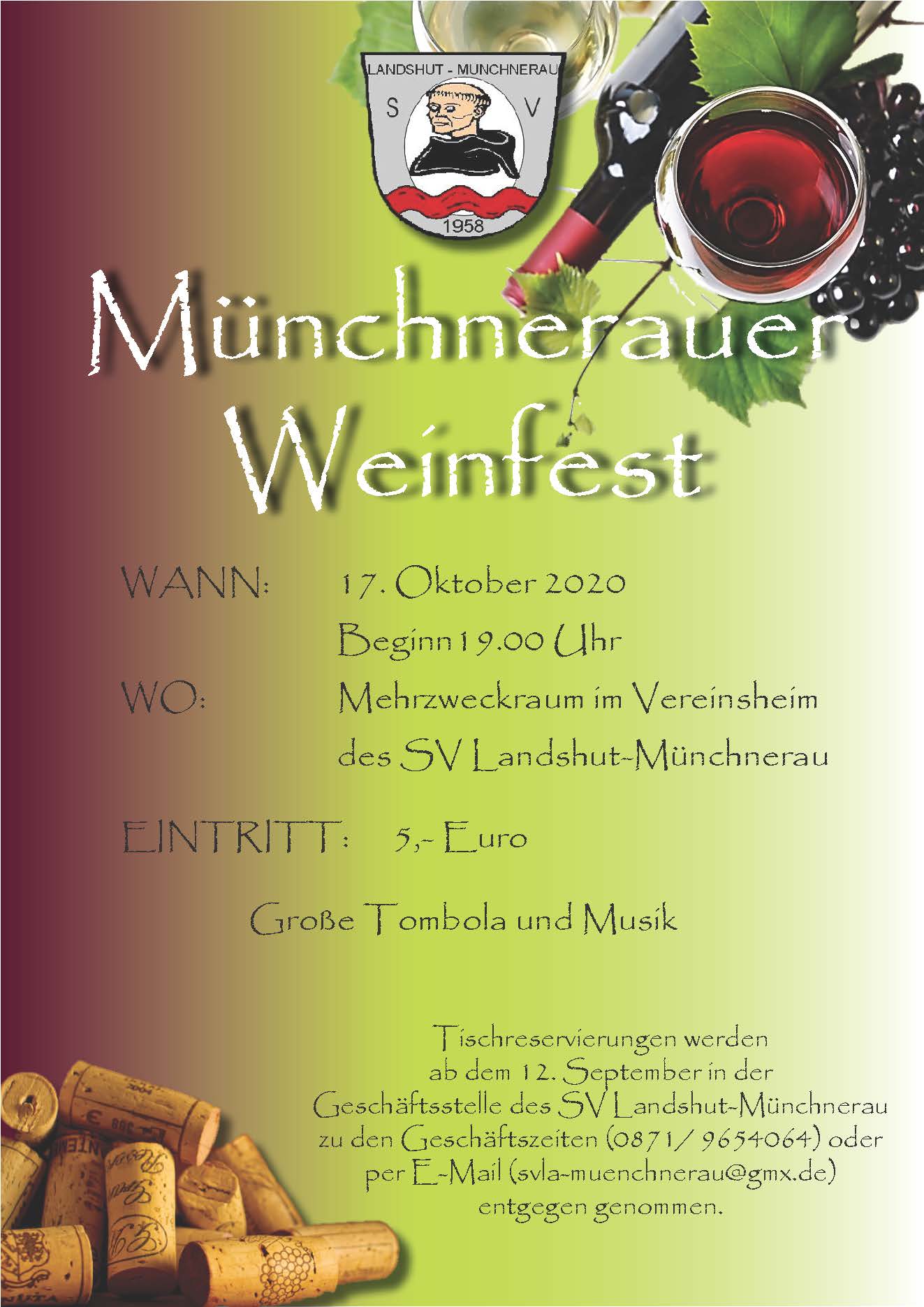 Plakat Weinfest 2020