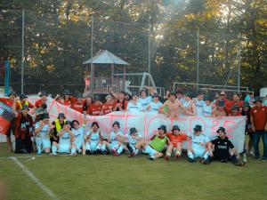 Mannschaft nach dem Relegationsspiel in Volkenschwand