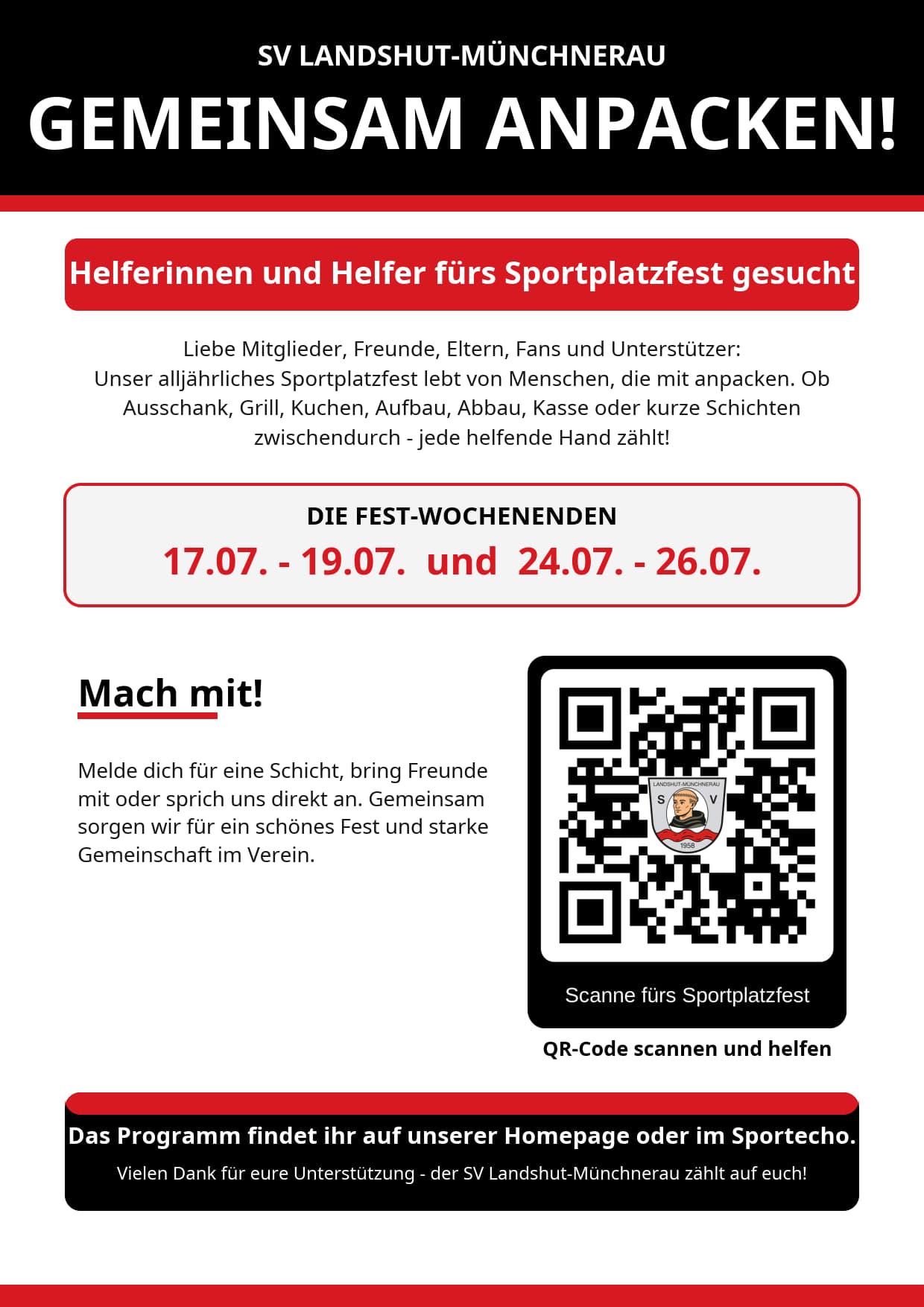 Helferaufruf